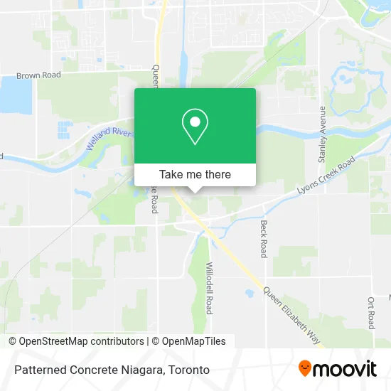 Patterned Concrete Niagara map
