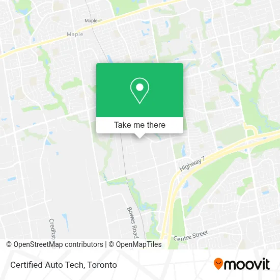 Certified Auto Tech map