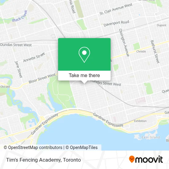 Tim's Fencing Academy map