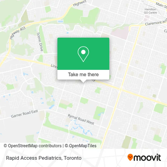 Rapid Access Pediatrics map