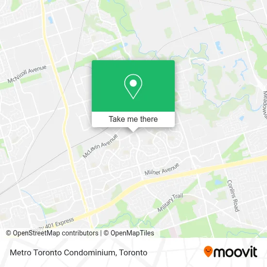Metro Toronto Condominium map