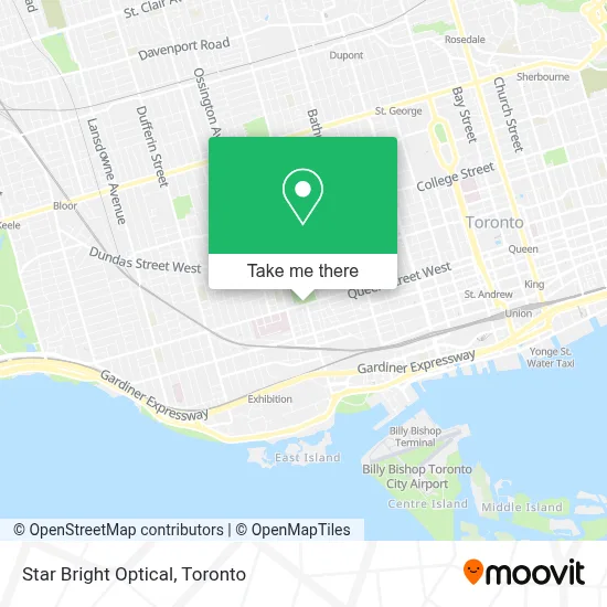 Star Bright Optical map