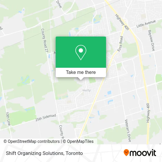 Shift Organizing Solutions map