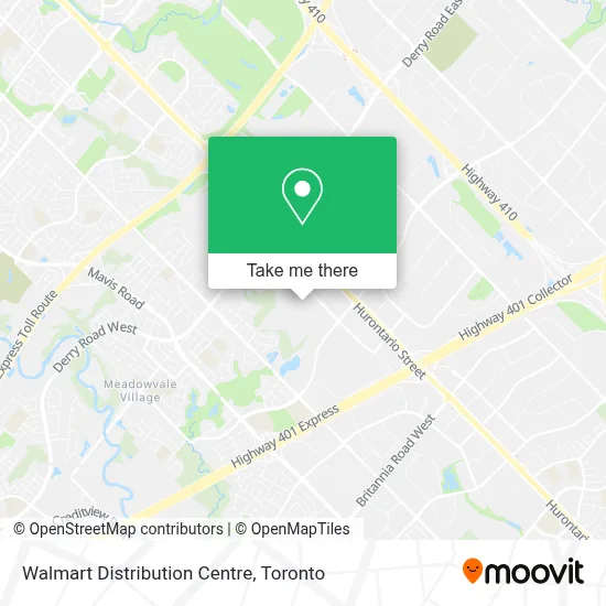 Walmart Distribution Centre map
