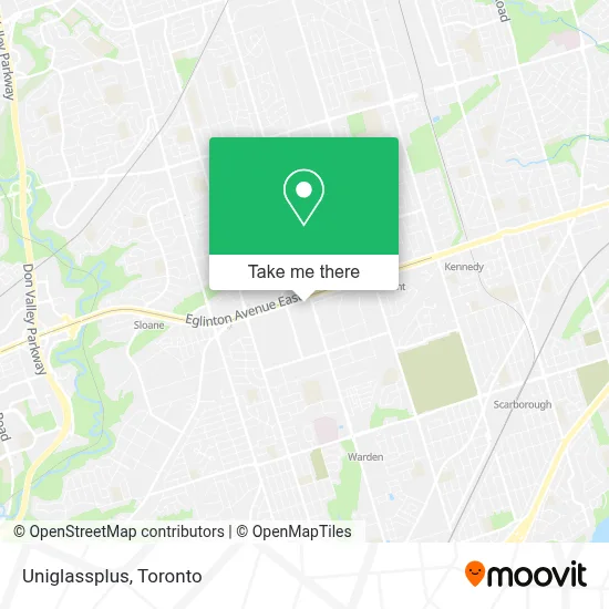Uniglassplus map