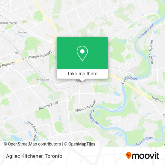 Agilec Kitchener map