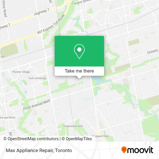 Max Appliance Repair map