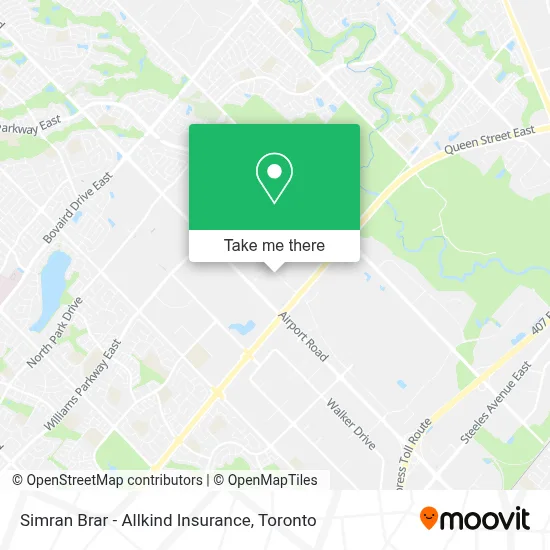 Simran Brar - Allkind Insurance map