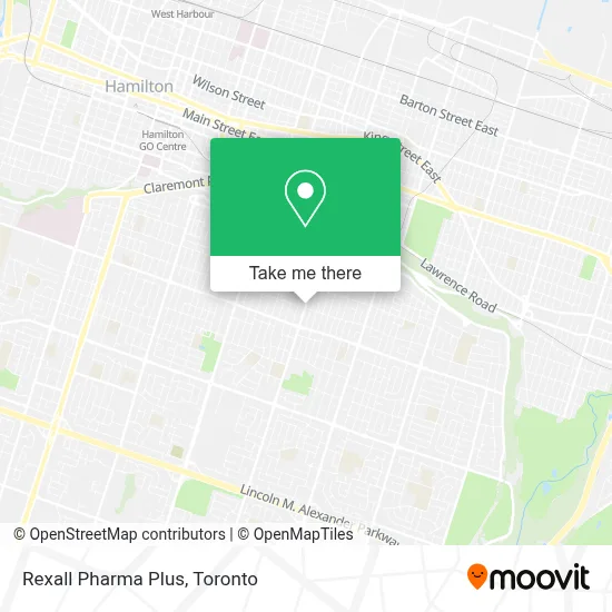 Rexall Pharma Plus map