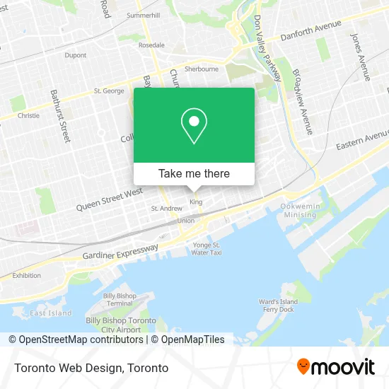 Toronto Web Design map