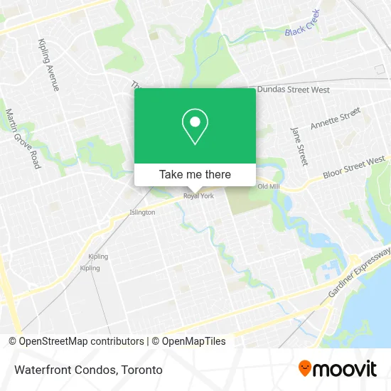 Waterfront Condos map