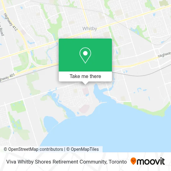 Viva Whitby Shores Retirement Community map