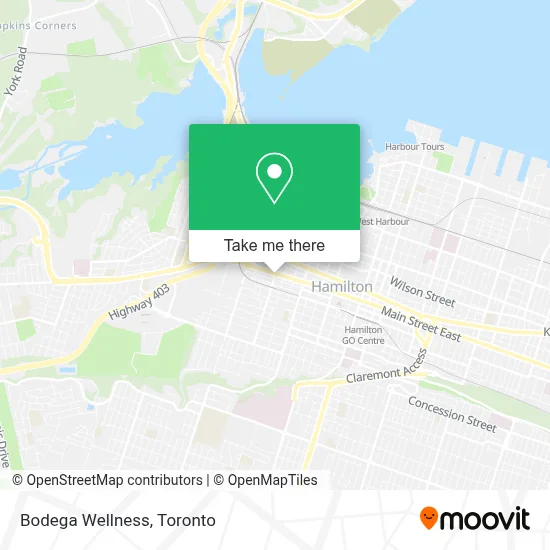Bodega Wellness map