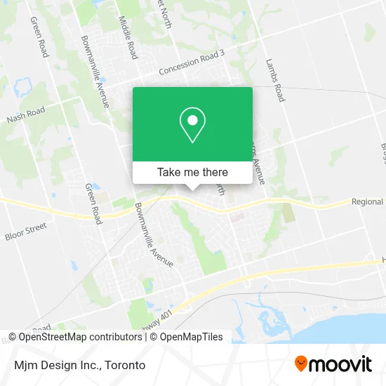 Mjm Design Inc. map