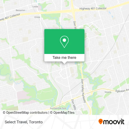 Select Travel map