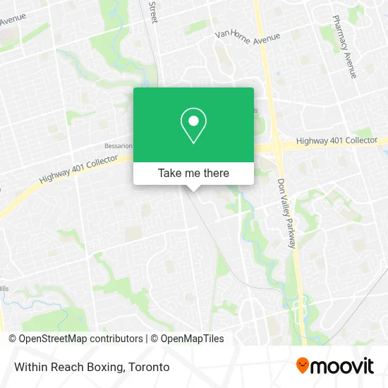 Within Reach Boxing map