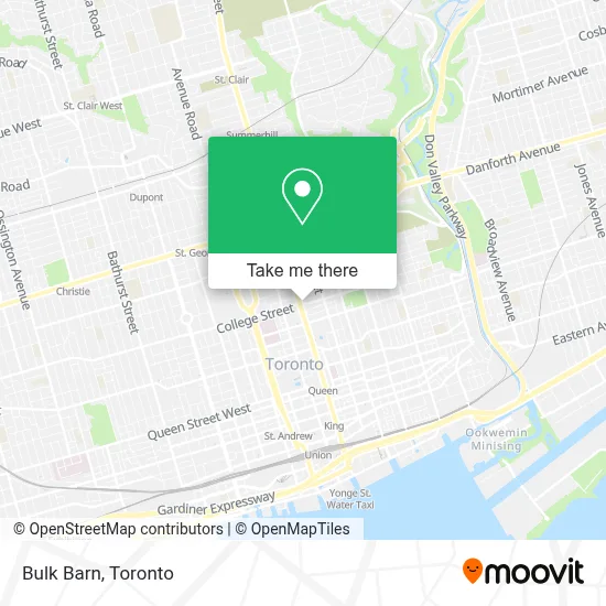 Bulk Barn map