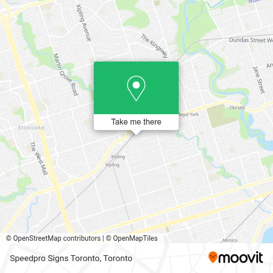 Speedpro Signs Toronto map