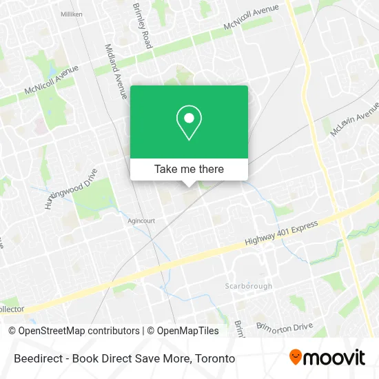 Beedirect - Book Direct Save More map