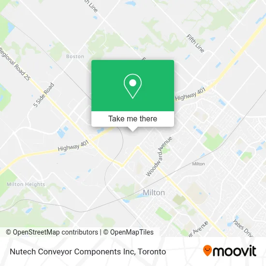 Nutech Conveyor Components Inc map