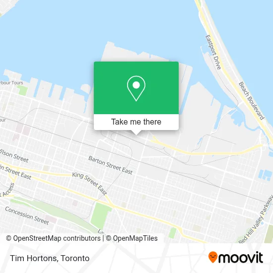 Tim Hortons map
