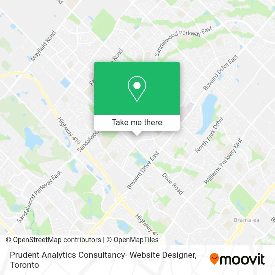 Prudent Analytics Consultancy- Website Designer map