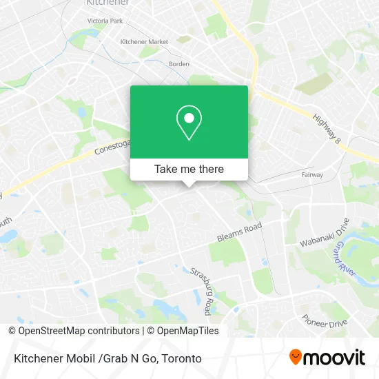 Kitchener Mobil /Grab N Go map