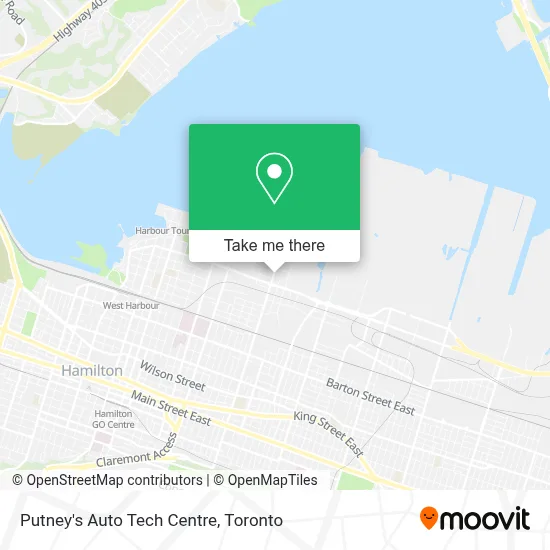 Putney's Auto Tech Centre map