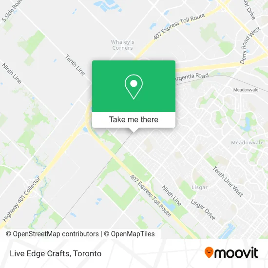 Live Edge Crafts map
