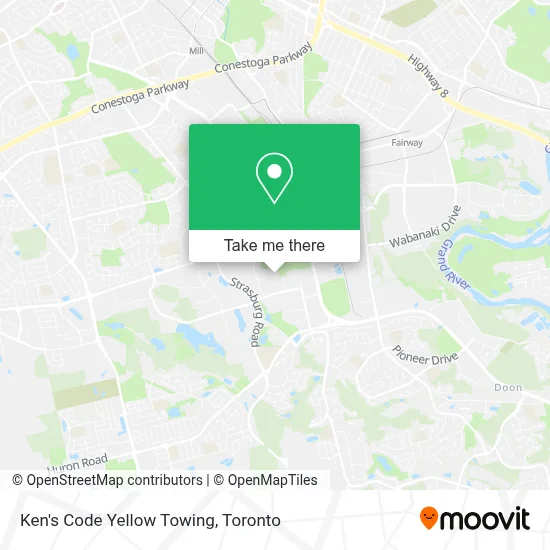 Ken's Code Yellow Towing map