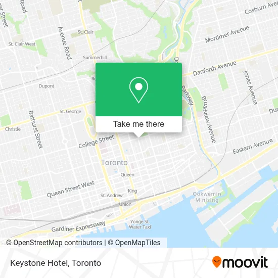 Keystone Hotel map