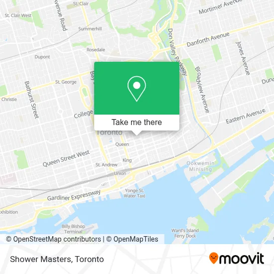 Shower Masters map