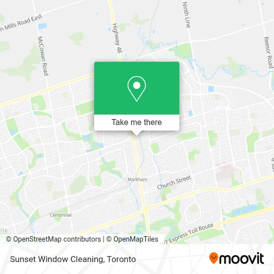 Sunset Window Cleaning map