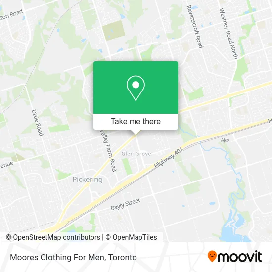 Moores Clothing For Men map