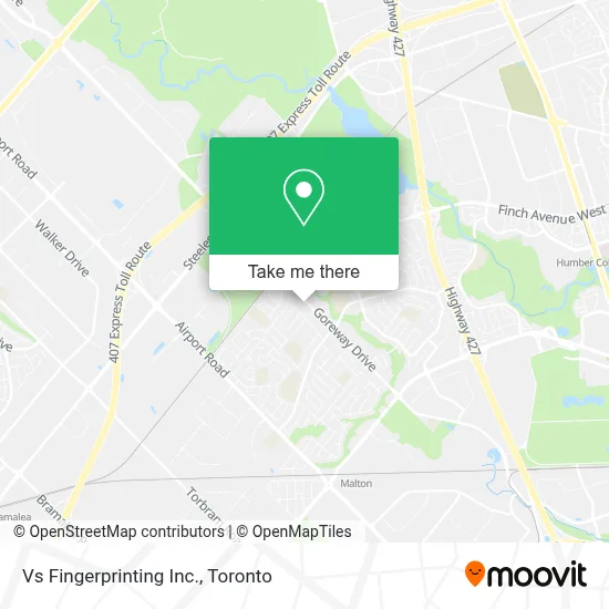 Vs Fingerprinting Inc. map