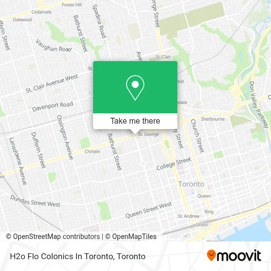 H2o Flo Colonics In Toronto map