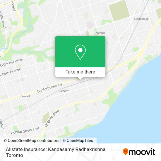 Allstate Insurance: Kandasamy Radhakrishna map