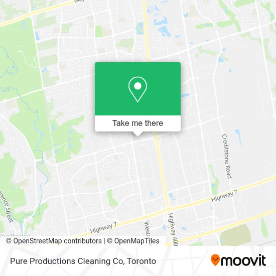 Pure Productions Cleaning Co map