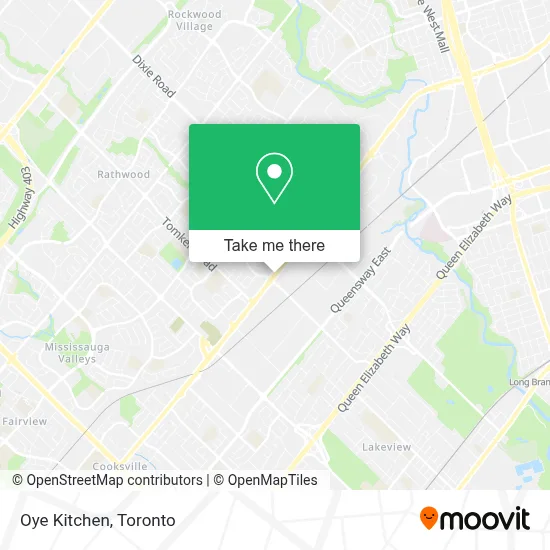 Oye Kitchen map
