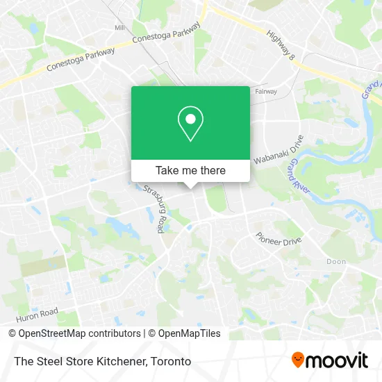 The Steel Store Kitchener map