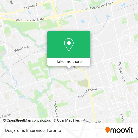 Desjardins Insurance map