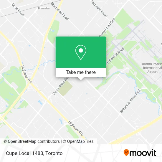 Cupe Local 1483 map