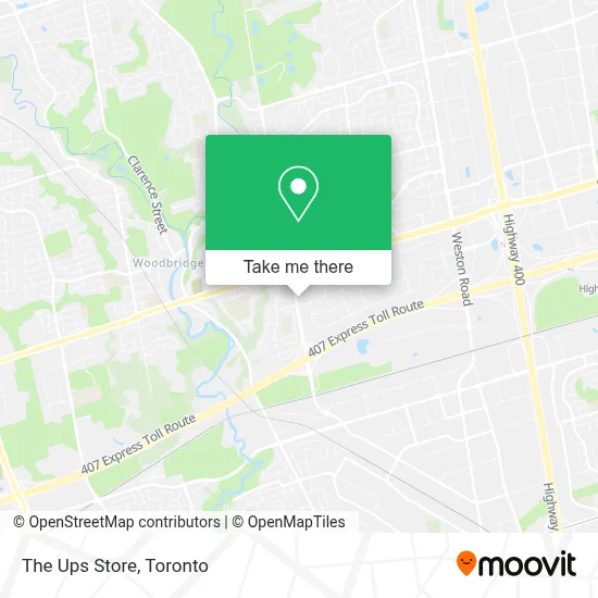 The Ups Store map