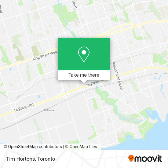 Tim Hortons map