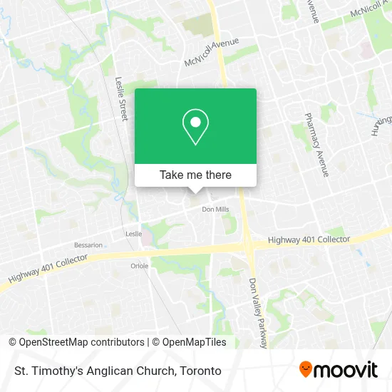 St. Timothy's Anglican Church map