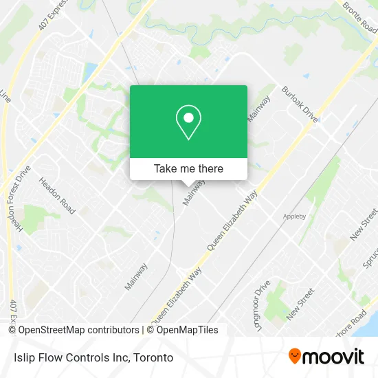 Islip Flow Controls Inc map