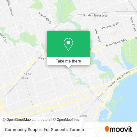 Community Support For Students map