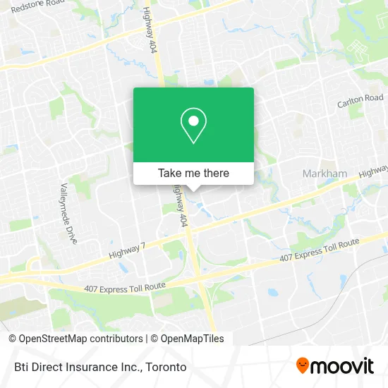 Bti Direct Insurance Inc. map