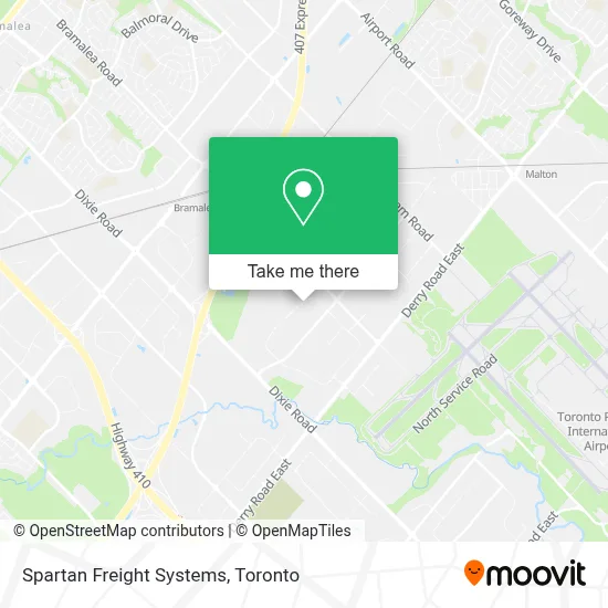 Spartan Freight Systems map