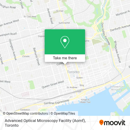 Advanced Optical Microscopy Facility (Aomf) map